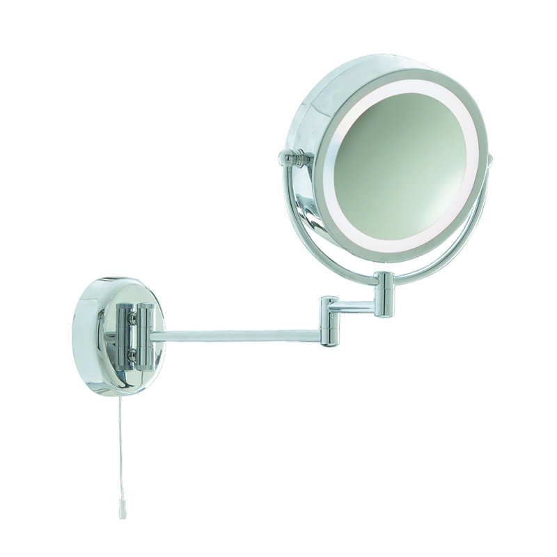 Symple Stuff Illuminated Swing Arm Magnifying Makeup/Shaving Mirror